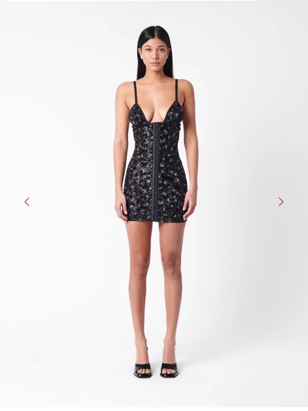 DOLL DRESS BLACK LEOPARD PRINT
